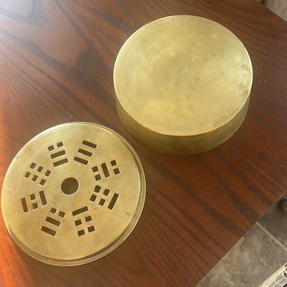 Accents Brass Bowl With Lid Poshmark